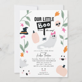 Invitación Cute Spooky | Baby Shower de Halloween