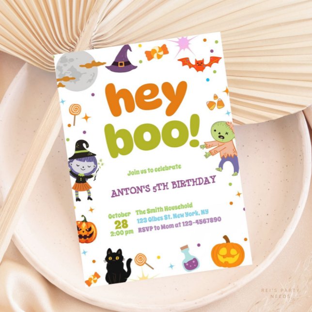 Invitación Cute Spooky Fun Halloween Cumpleaños (Subido por el creador)