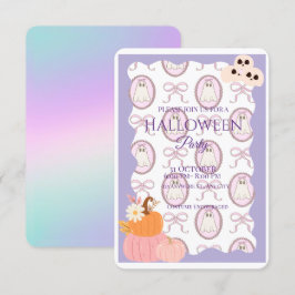Invitación Cute Spooky Halloween Party Invitation
