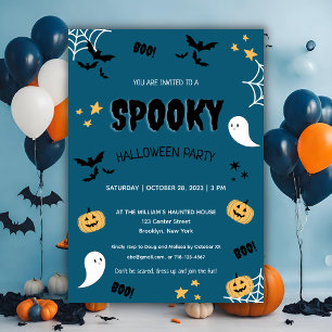 Invitación Cute Spooky Kids Halloween Party