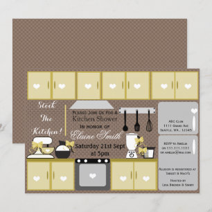 Invitación Cute stock la cocina Ducha de novia Invitar