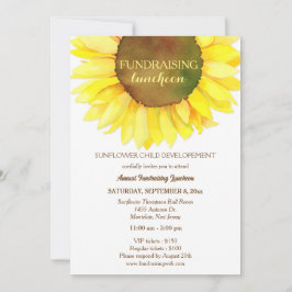 Invitación Cute Sunflower Fundraising Luncheon