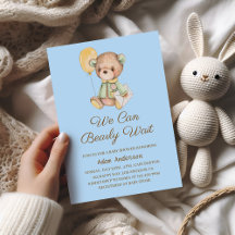 Cute Teddy Bear Baby Shower - Podemos Esperar Bear