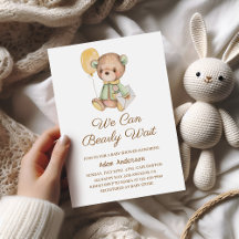 Cute Teddy Bear Baby Shower - Podemos Esperar Bear