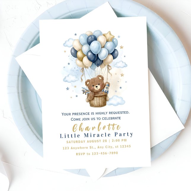 Invitación Cute Teddy Bear Party (Subido por el creador)