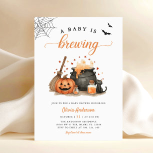 Invitación Cute, un bebé está preparando Baby Shower de Hallo