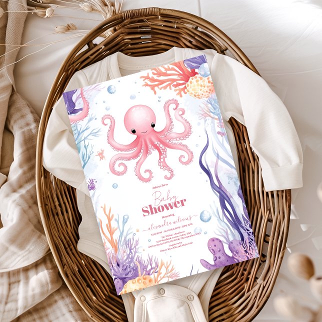Invitación Cute Under the Sea Baby Shower (Subido por el creador)