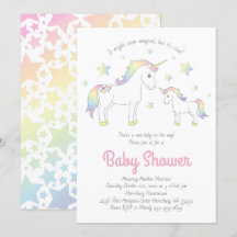 Cute Unicorn Baby Shower