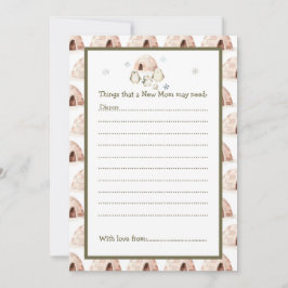 Invitación Cute Winter Penguins Baby Shower