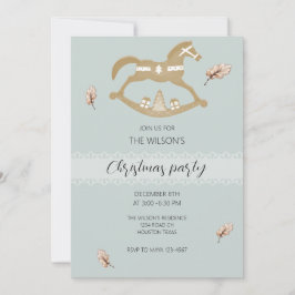 Invitación Cute Wooden Rocking Horse