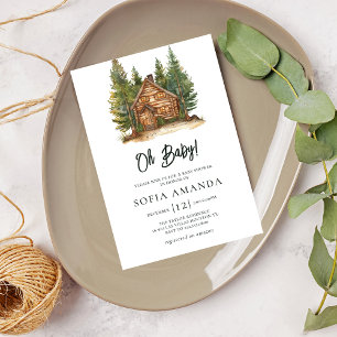 Invitación Cute Woodland Animals Baby Shower