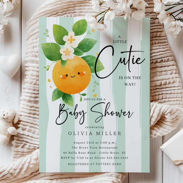 Invitación Cutest Little Cutie Baby Shower (Subido por el creador)