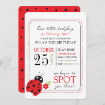 Cutest Little Ladybug Kids Birday Fiesta