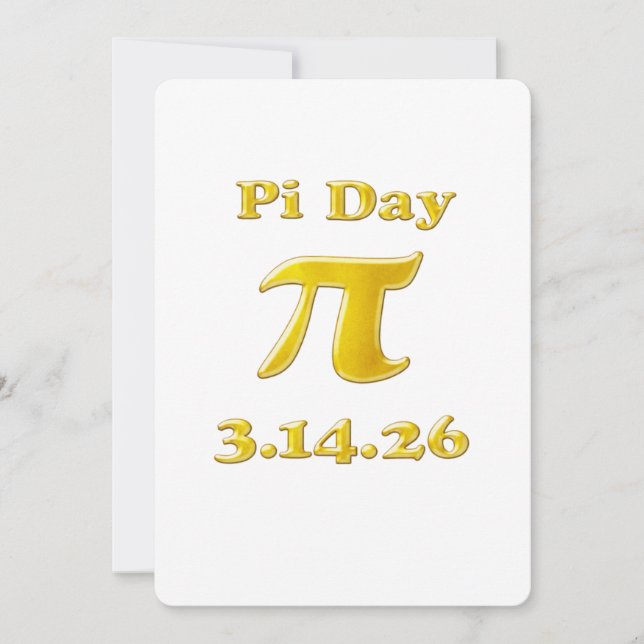 Invitación Cutie 3.14 Pi Day (Anverso)