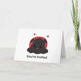 Invitación Cutie Lady Bug