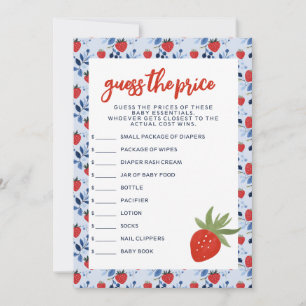 Invitación Cutie Pie Fall Baby Shower Adivinan el precio