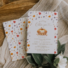Invitación Cutie Pie Gender Neutral Fall Baby Shower