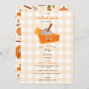 Invitación Cutie Pumpkin Pie otoño otoño otoño otoño otoño Ba