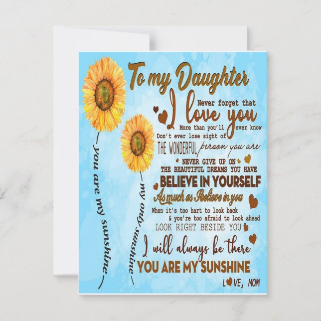 Invitación Cuto a mi hija, mejor regalo para el niño (Anverso)