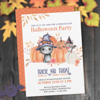 Cuto Black Cat Pumpkin Parche Niños Fiesta Hallowe