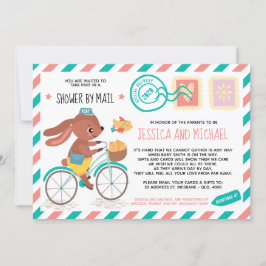 Invitación Cuto conejito Postman | Baby Shower Por Correo