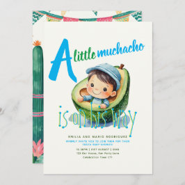 Invitación Cuto Fiesta Boy Baby Shower Muchacho 5x7 Calidad