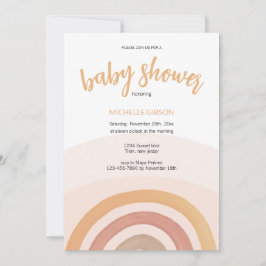 Invitación Cuto Rainbow Gender Neutral Watercolor