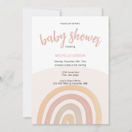 Invitación Cuto Rainbow Gender Neutral Watercolor