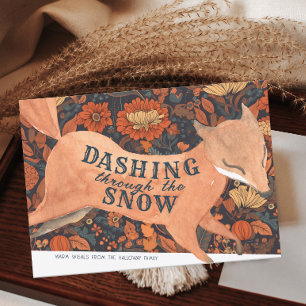 Invitación Cuto Woodland Fox Watercolor