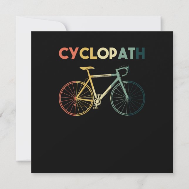 Invitación Cyclopath Cyclist Bike Cycling Mountain Bike Gift (Anverso)