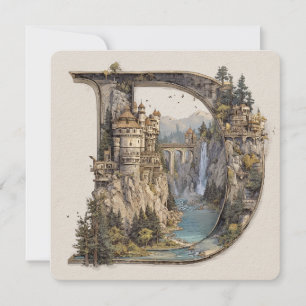 Invitación D con castillos en el cielo libro ilustrado