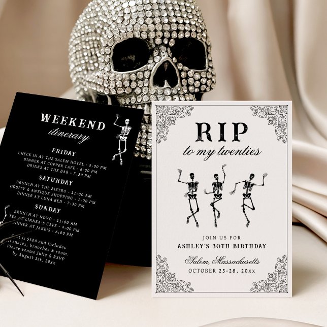 Invitación D.E.P. a mi cumpleaños de veintitantos fin de sema (Subido por el creador)