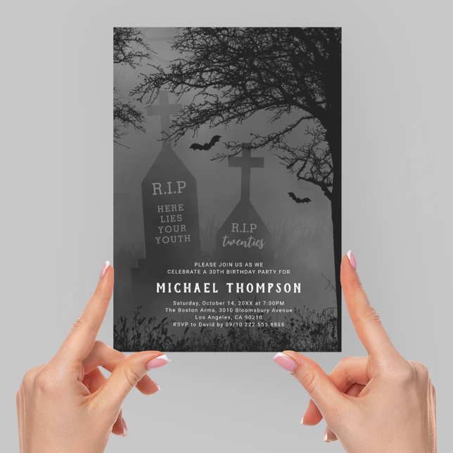 Invitación D.E.P. a mis 20s Cumpleaños 30 (Subido por el creador)