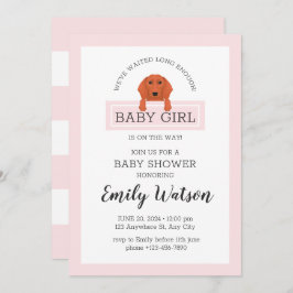 Invitación Dachshund Baby Shower