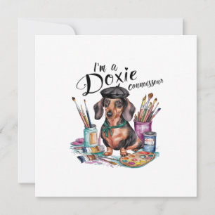 Invitación Dachshund soy un conocedor de Doxie