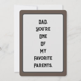 Invitación DAD, eres uno de mis padres favoritos