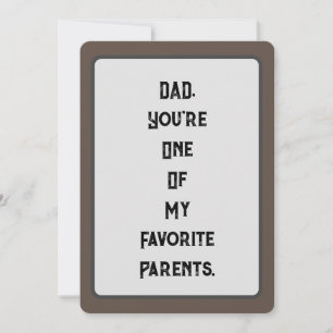 Invitación DAD, eres uno de mis padres favoritos