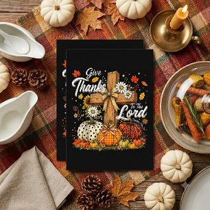 Invitación Dad gracias al Señor Otoño Temporada de otoño