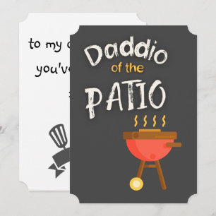 Invitación Daddio del patio - ¡El papá más frío!