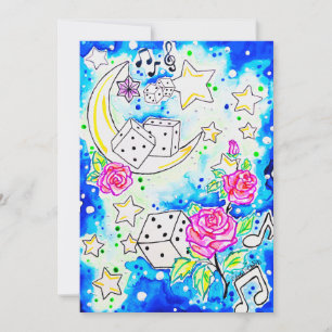 Invitación Dados & Rosas