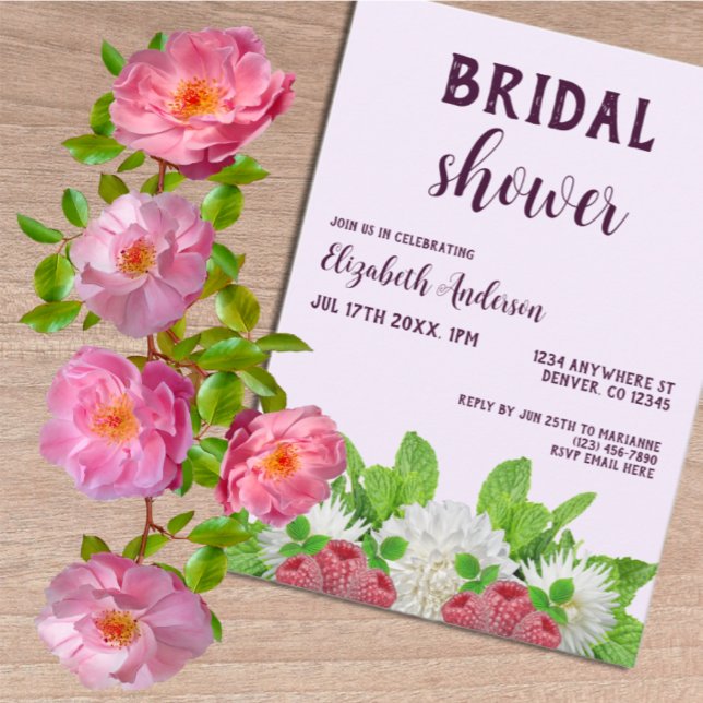 Invitación Dahlia Bridal Shower (Subido por el creador)