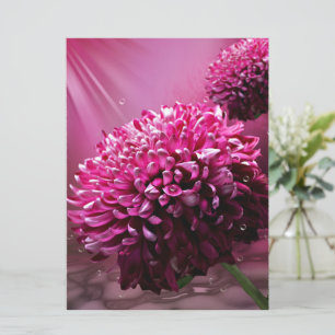 Invitación Dahlia Flowers