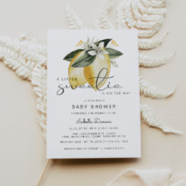 Invitación DAHLIA Lemon Citrus Fruit Summer Baby Shower