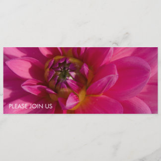Invitación Dahlia rosa