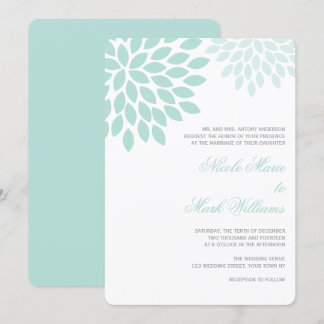 Invitación Dahlias Boda