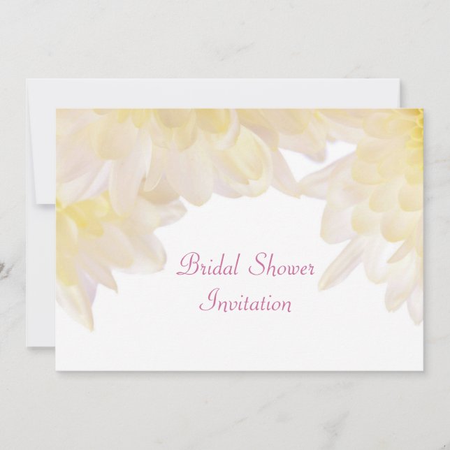Invitación Dahlias Bridal Shower (Anverso)