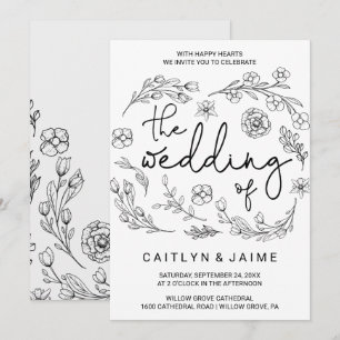 Invitación Dainty Elegance El Boda De