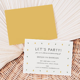 Invitación Dainty Lemon Fiesta
