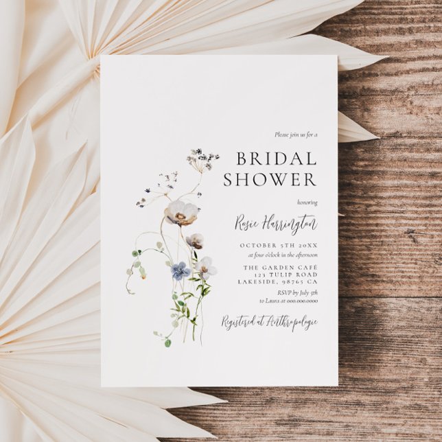 Invitación Dainty Wildflower Bridal Shower (Subido por el creador)