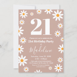 Invitación Daisies Birthday Party Invitation